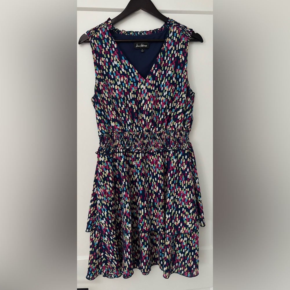 Sam Edelman Confetti Printed Smocked Dress